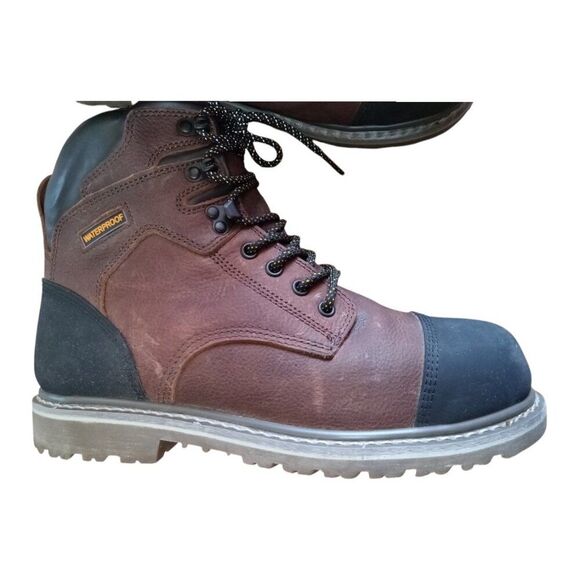 SL-Saint Men Industrial Construction Boots Steel Toe Size 10 - Picture 12 of 14